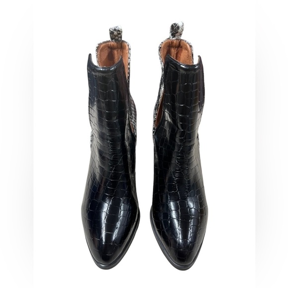 JEFFREY CAMPBELL Leather Snakeskin Orwell Boots - Picture 6 of 14